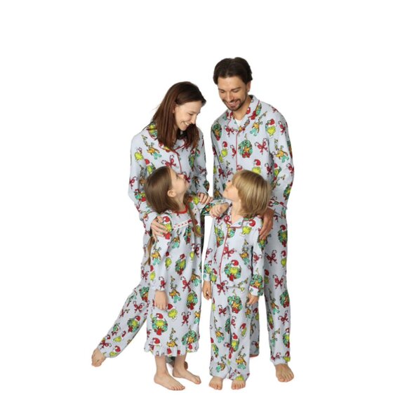 Grinch Baby Holiday Pajamas 2-Piece Infant Sleepwear Set - Picture 4 of 5